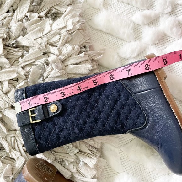 Janie and Jack Navy Quilted Riding Boots - Picture 8 of 11